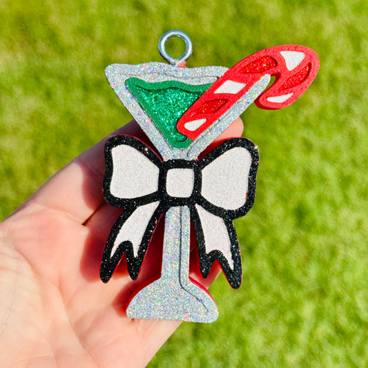 (Copy) Custom Christmas Martini Glass
