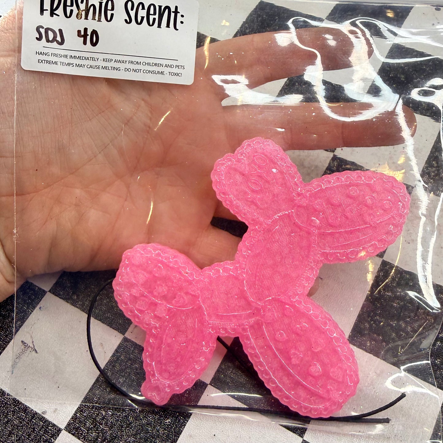 Heart/polka dot balloon dog • SDJ 40
