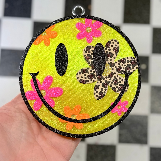 Custom Floral Smiley