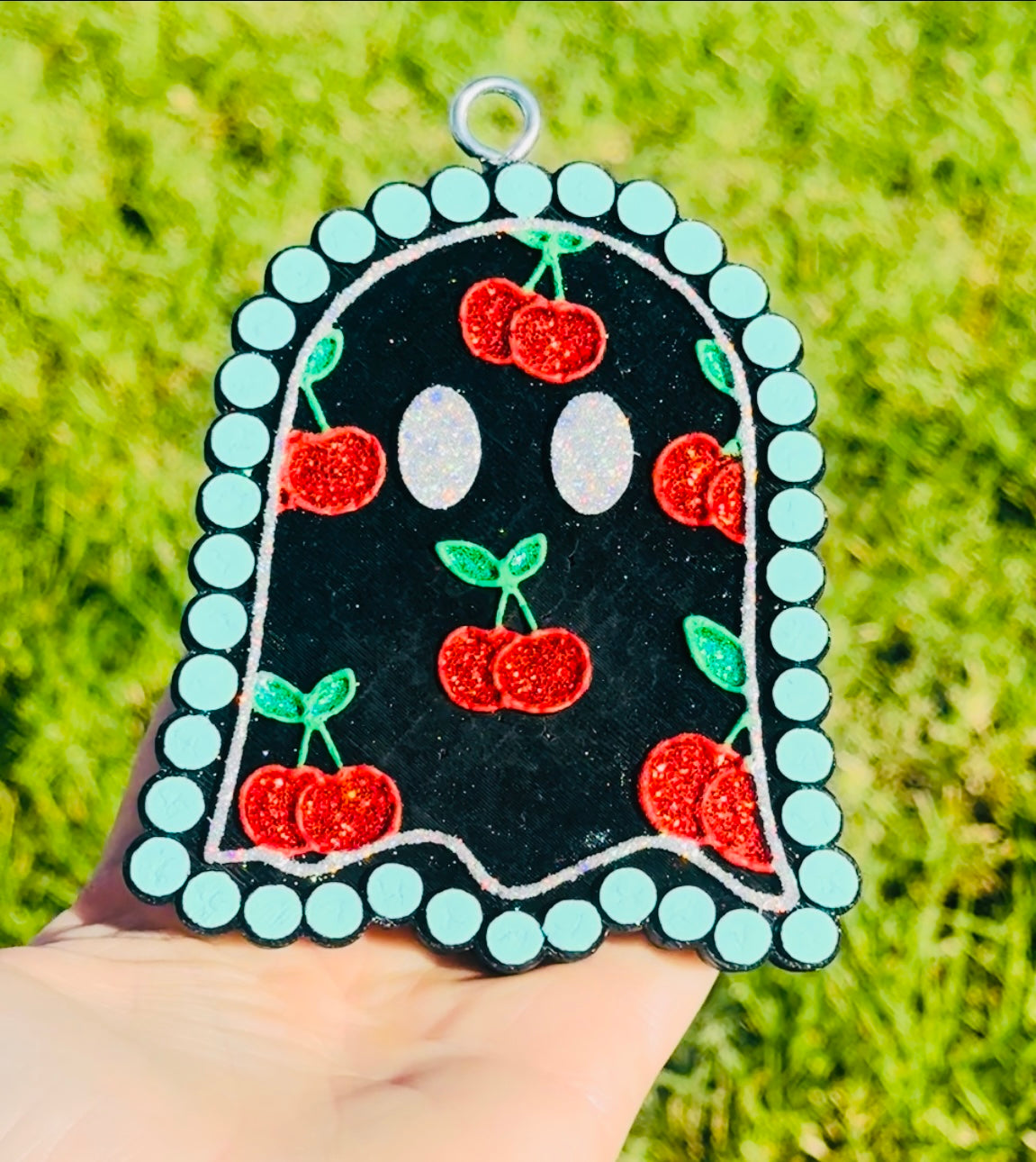 Custom Turquoise Ghost With Cherries