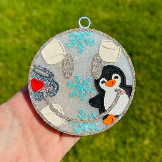 Custom Snowflake Christmas Smiley