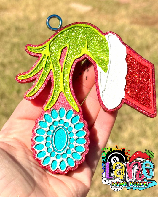 Custom Grinch Concho Ornament