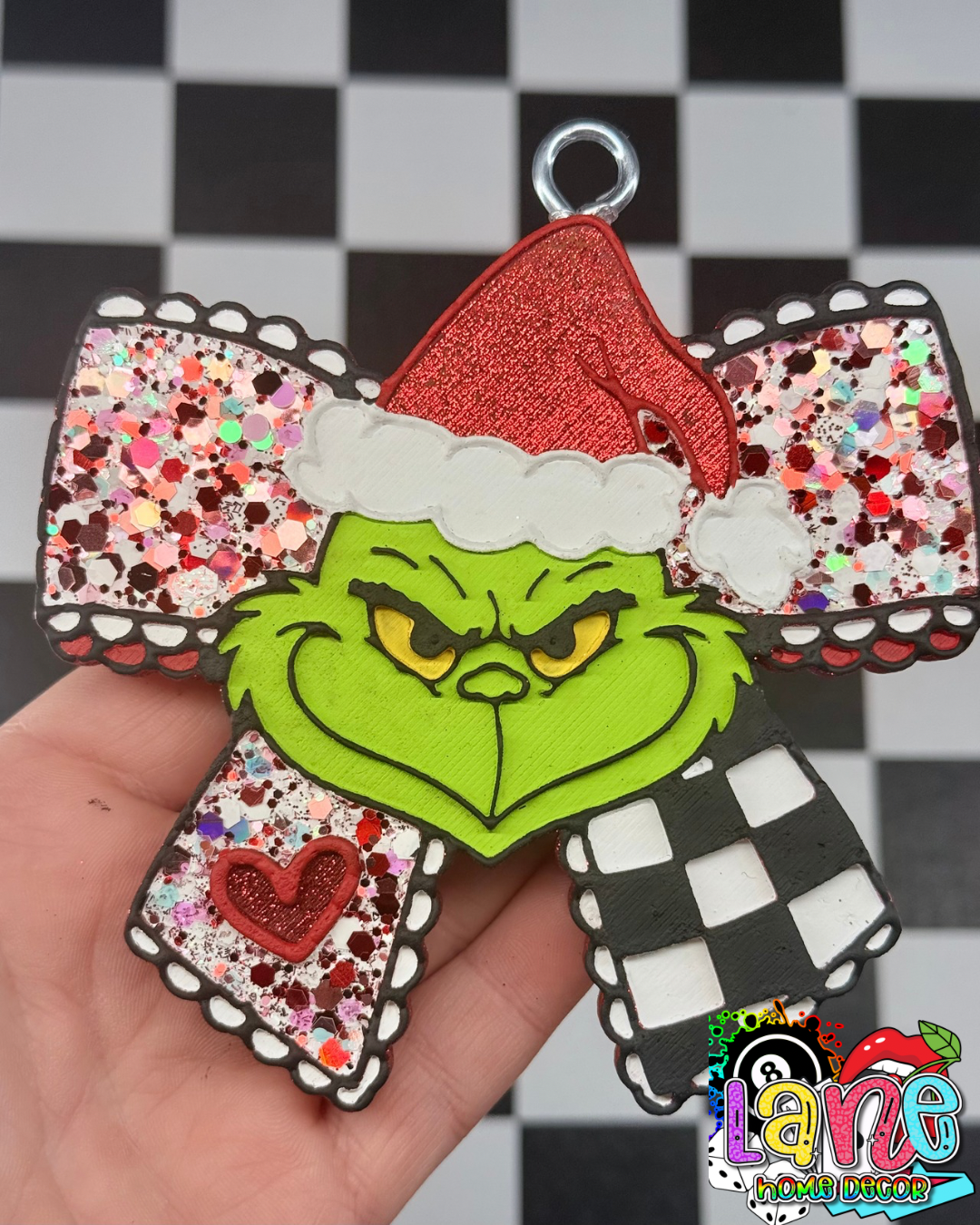 Custom Check Grinch Bow