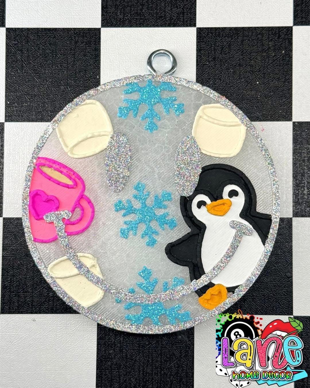 Custom Snowflake Christmas Smiley