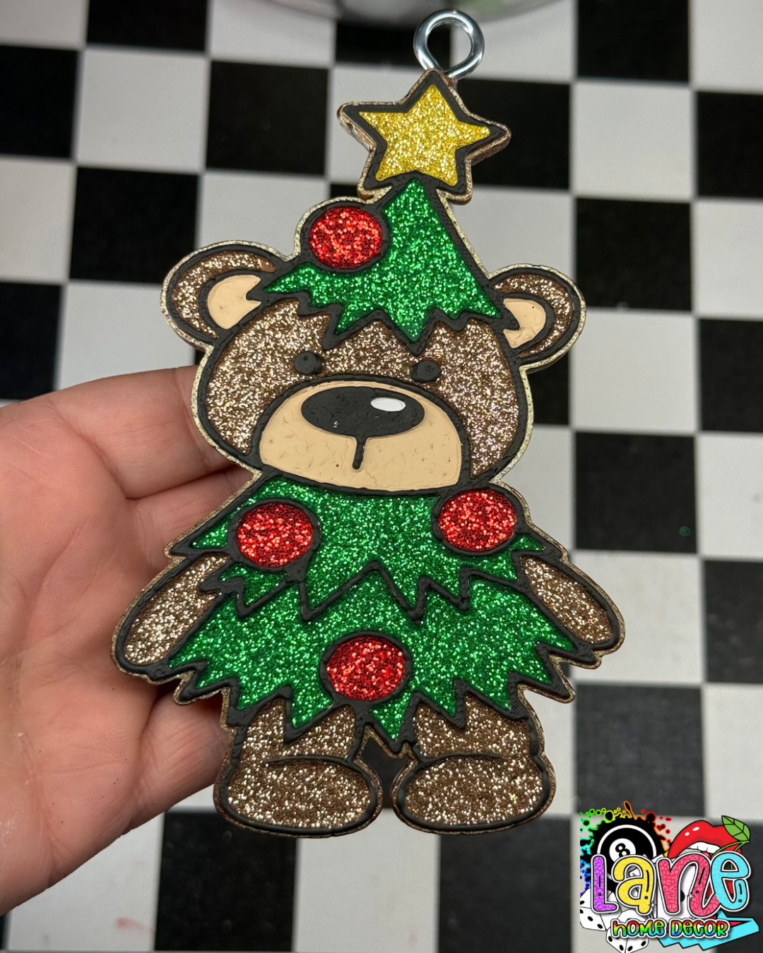 Custom Christmas Tree Bear