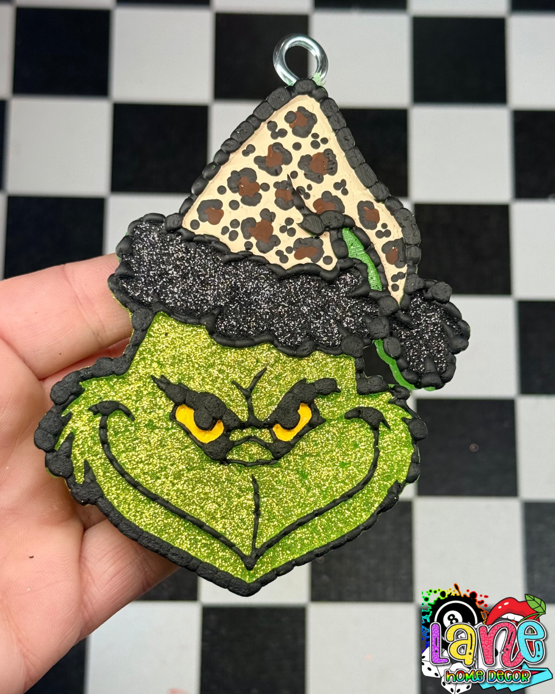 Custom Grinch With Santa Hat