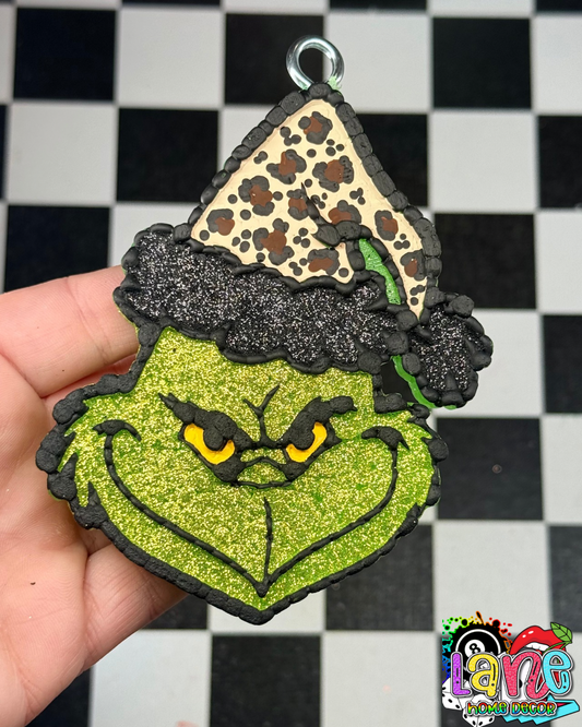Custom Grinch With Santa Hat