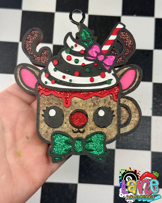 Custom Reindeer Christmas Mug