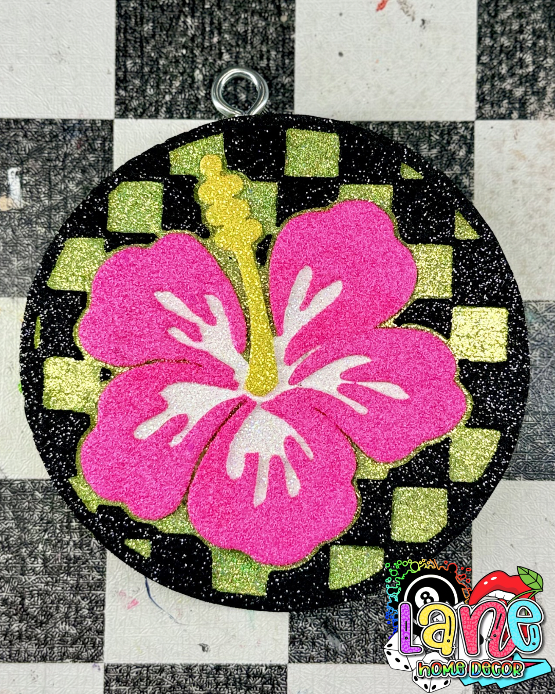 Custom Checkered Flower