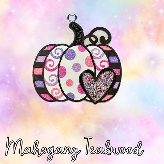 Heart pumpkin RTS • mahogany teakwood