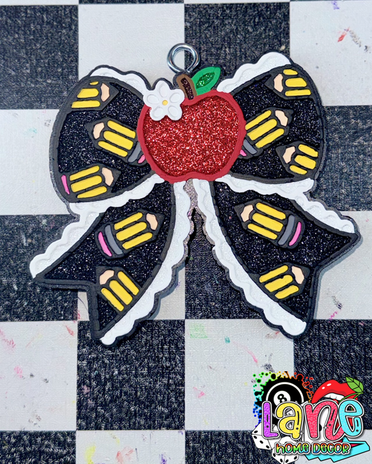 Custom Teacher Pencil Bow