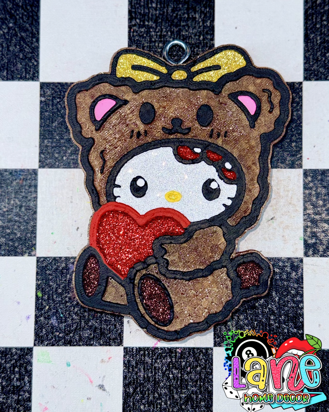 Custom Hello Kitty Bear w/Bow