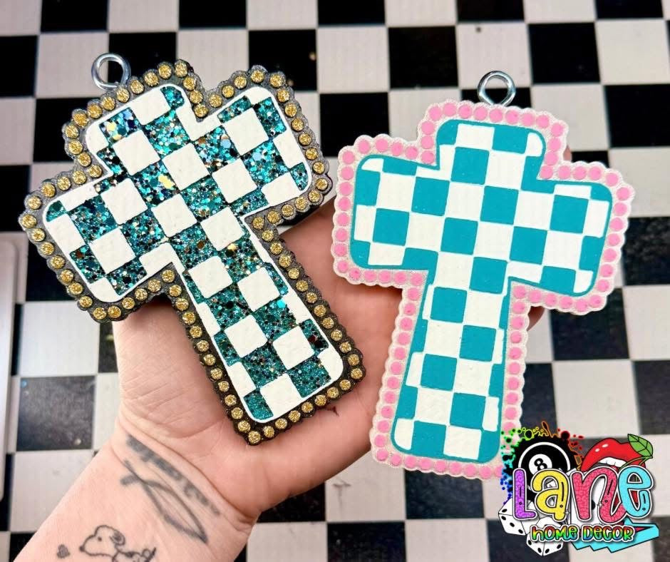 Custom Checkered Cross