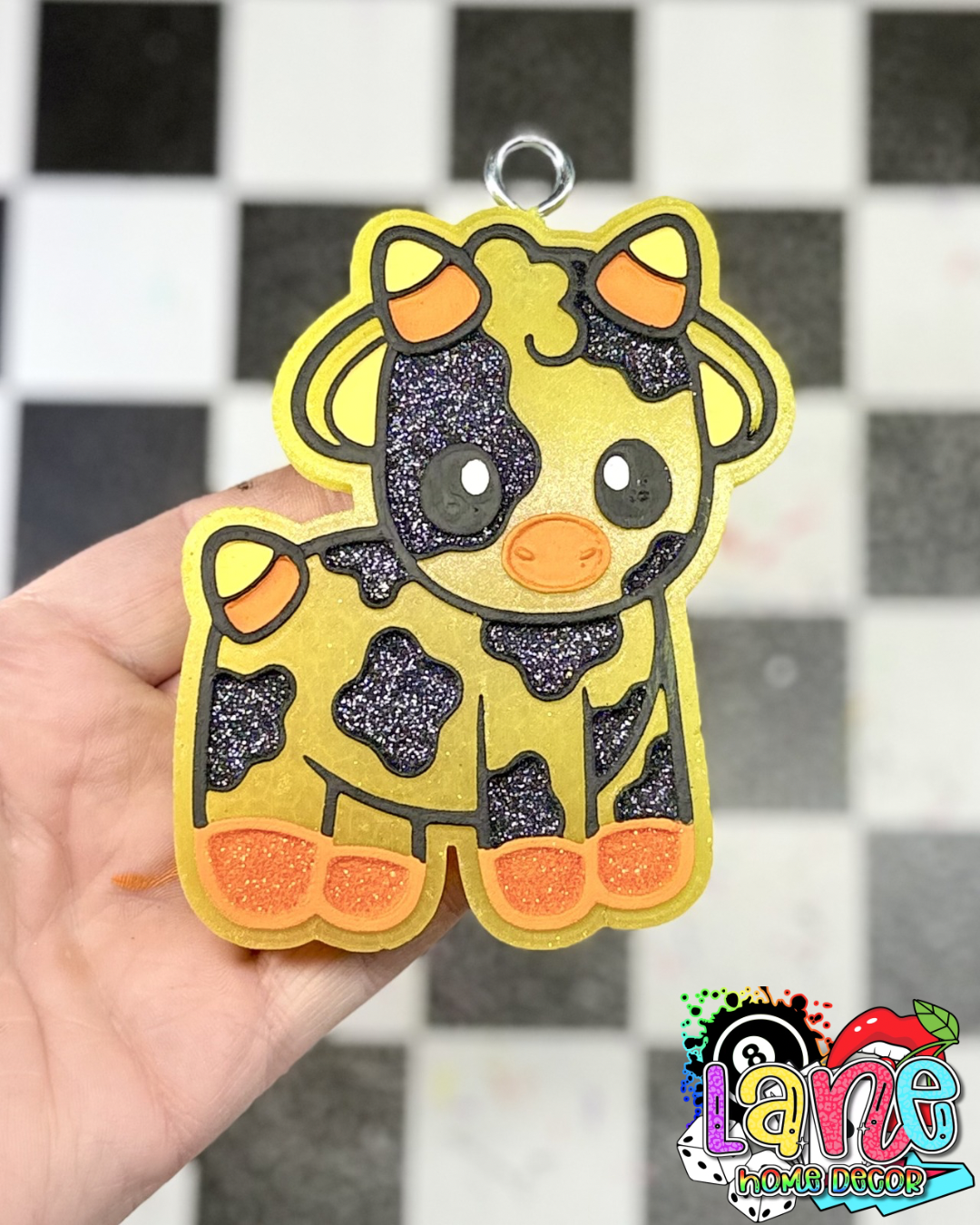 Custom Candy corn cow