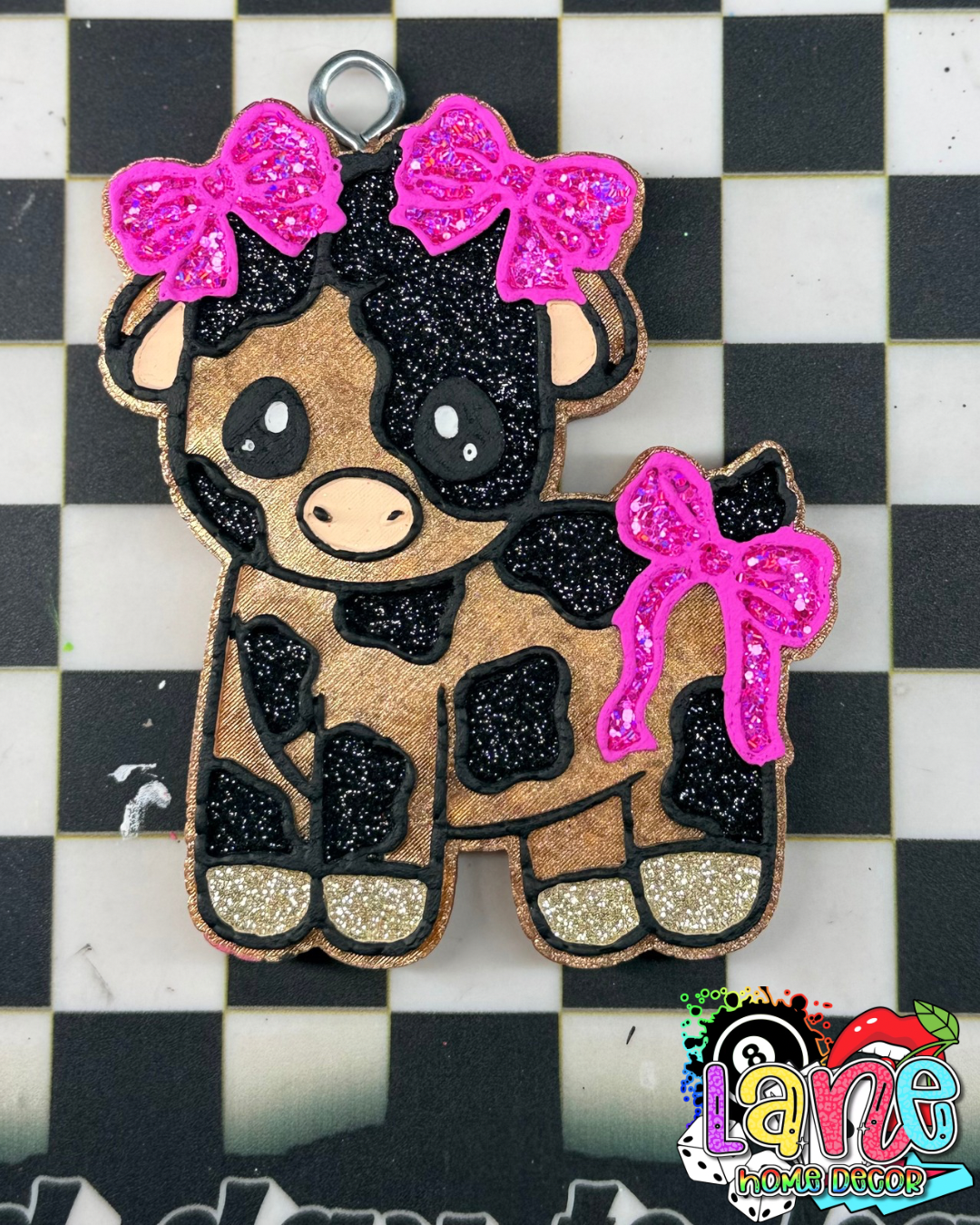 Cow w/bows RTS • April downy fresh