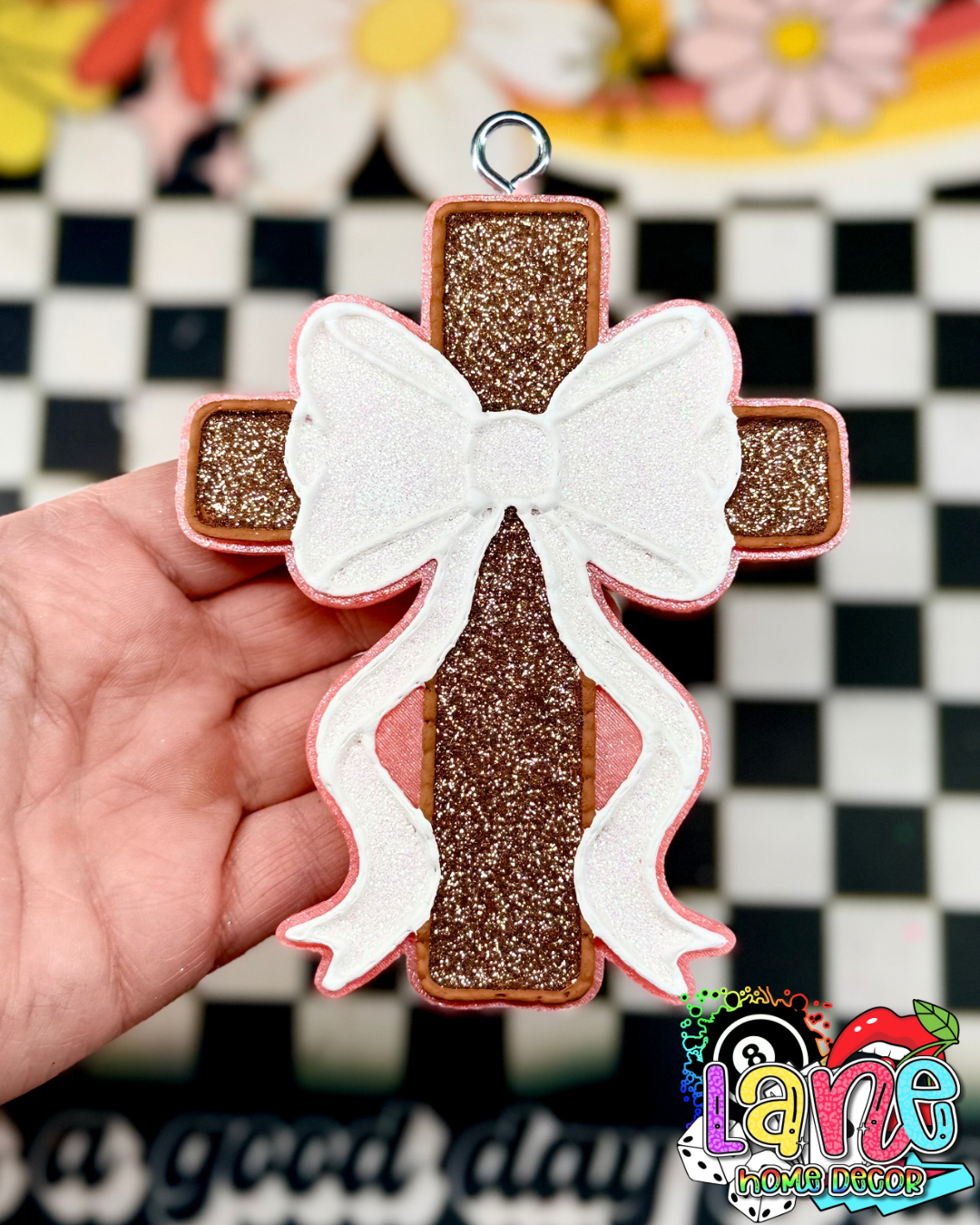 Cross w/bow RTS • pink sands